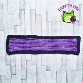 The Linked Half Double Crochet piece with border