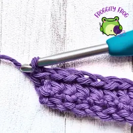 Row 2 of the Single Ribbing stitch
