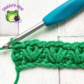 Row 3 of the Spiked V Stitch