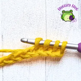 Starting the Linked Treble Stitch
