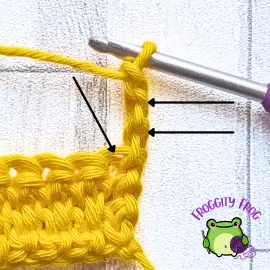 Starting row 2 of the Linked Treble stitch
