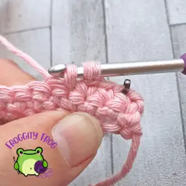 Insert your hook into the next stitch - single crochet