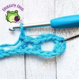 Start of row 1 of the Wagon Wheel stitch