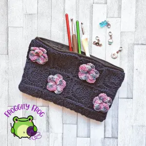 Rose Square Clutch Bag