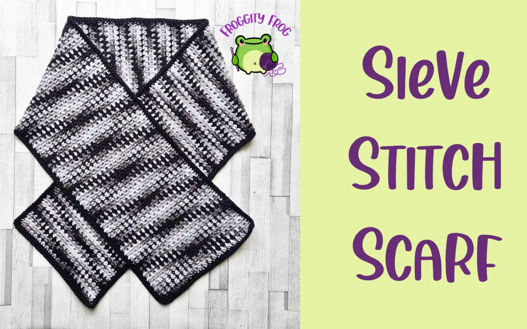 Sieve Stitch Scarf Crochet Pattern
