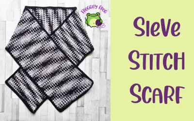 Sieve Stitch Scarf Crochet Pattern
