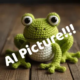AI Crochet Frog Picture