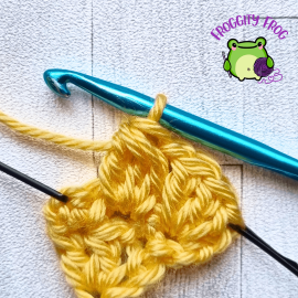 A finished Cluster stitch