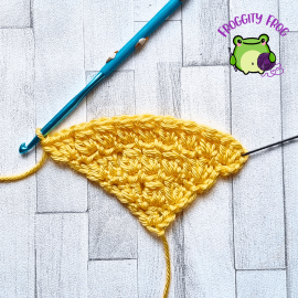Row 7 of the C2C Cluster stitch