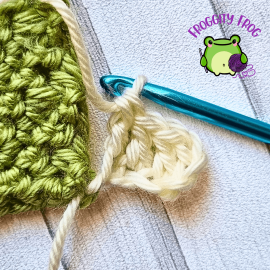joining your first C2C block into the side of your square