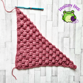 The half way point of your C2C Raised Pineapple Square