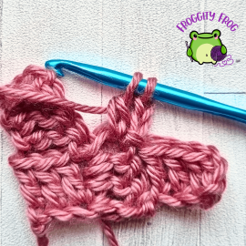 Starting your C2C Raised Pineapple Stitch