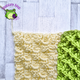 Starting the Waffle stitch border